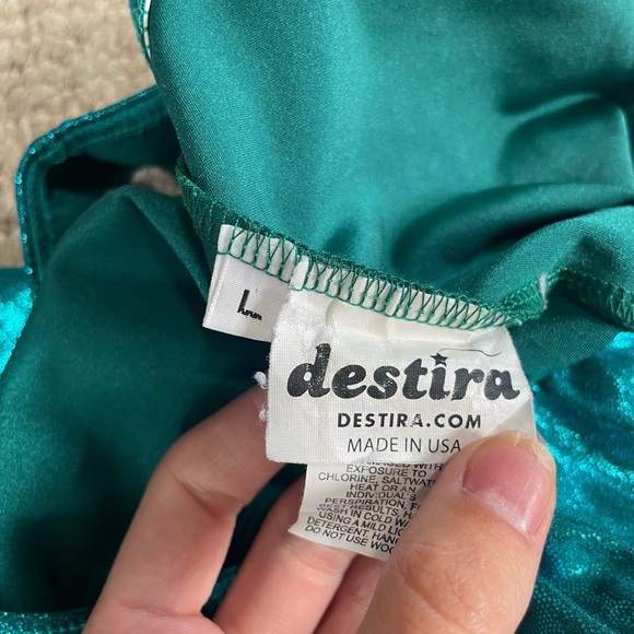 Teal Gymnastics Leotard - Picture 5 of 5